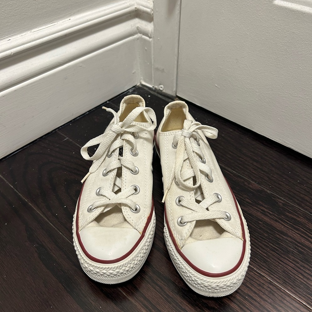Converse Off-White Canvas Sneakers